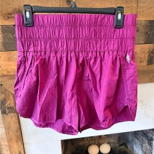 Free people movement purple/plum shorts